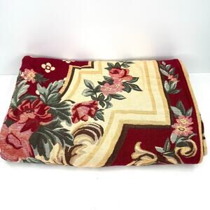 Belgian Jacquard Woven Aubusson 739 Flemish Tapestry Table Bed Spread Blanket